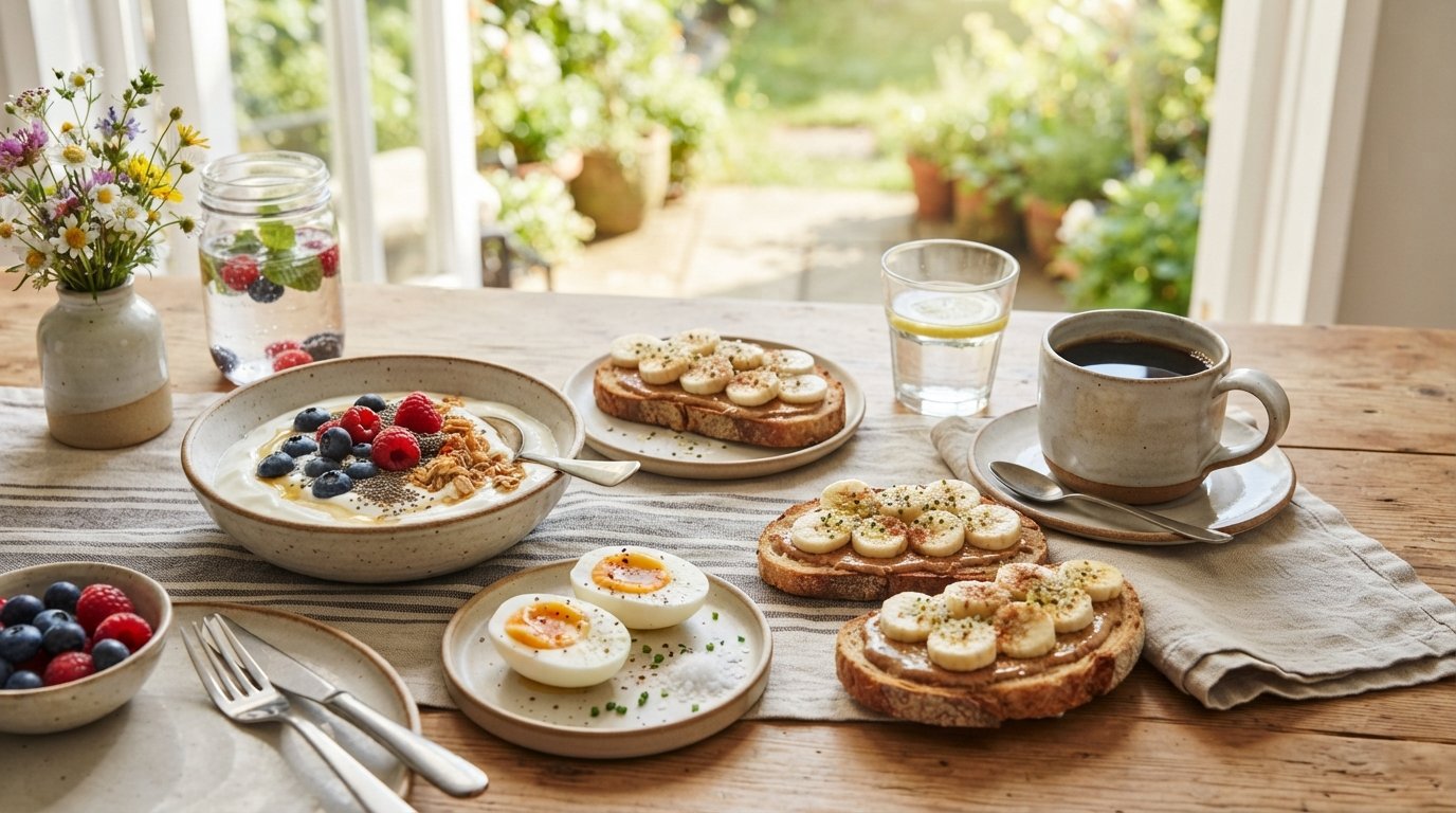 Protein snack photography illustrating budget-friendly high-protein snacks from the grocery store