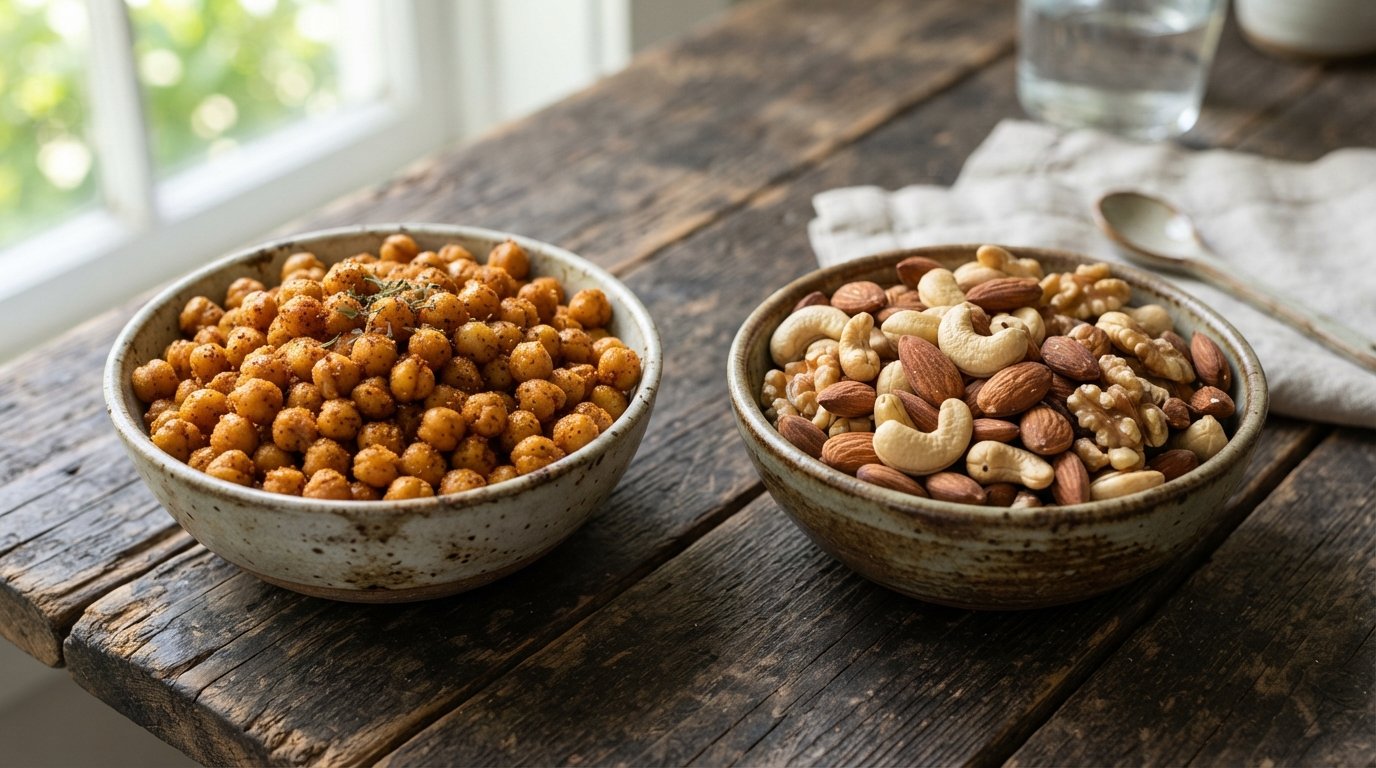 Protein snack photography illustrating greek yogurt vs cottage cheese as a protein snack