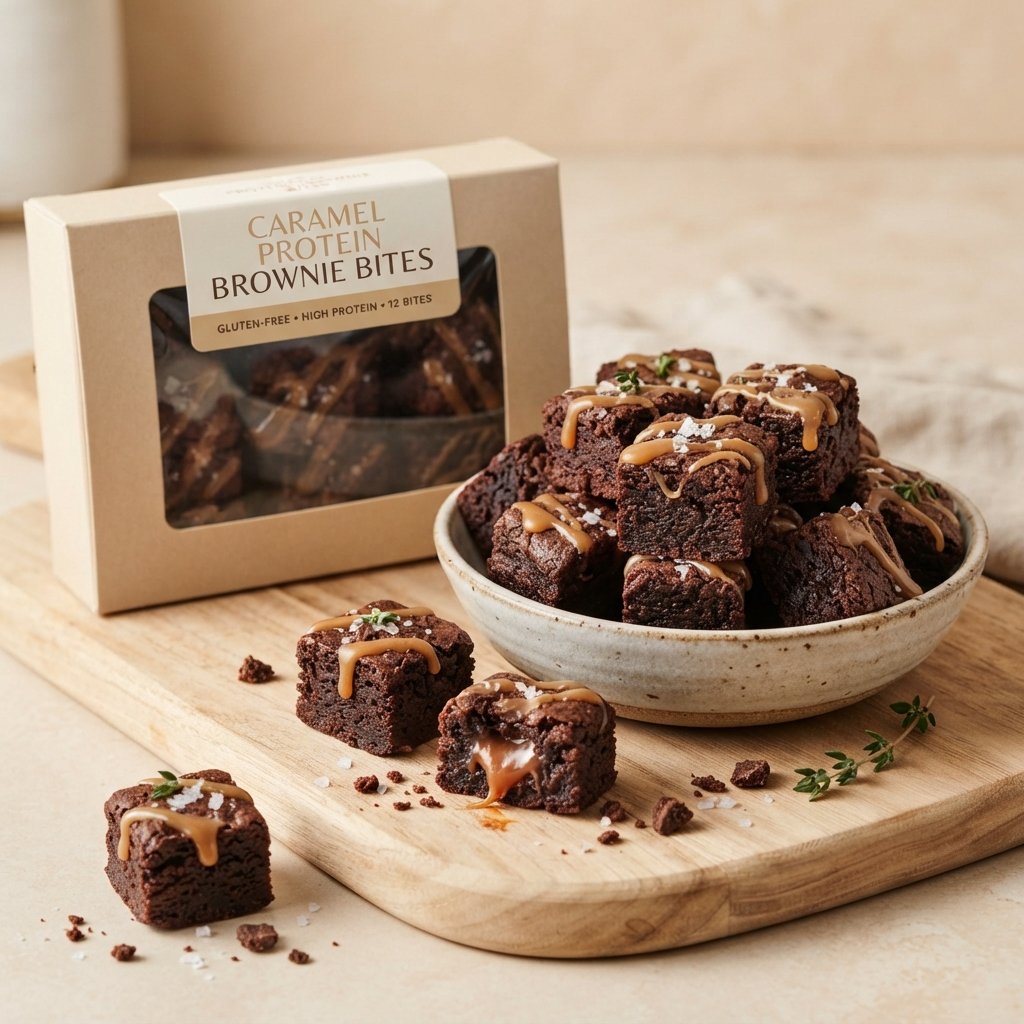 Product image for Caramel Protein Brownie Bites
