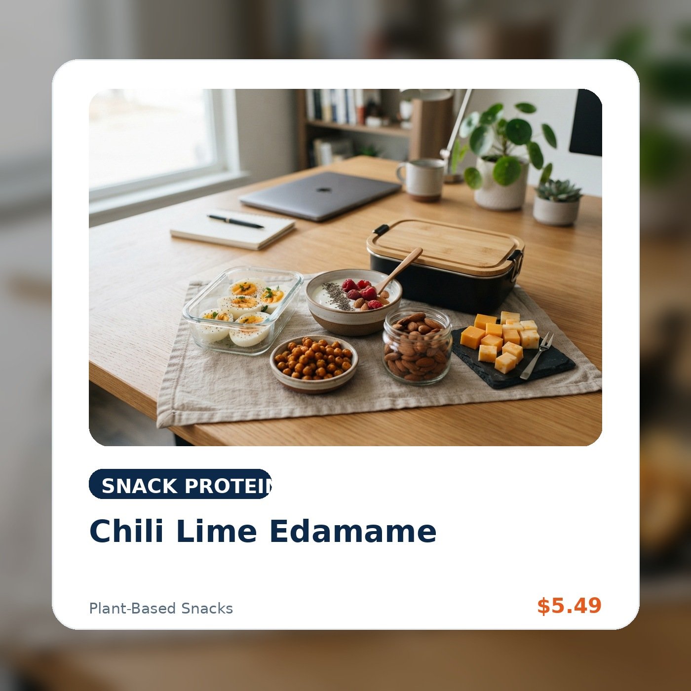 Chili Lime Edamame product concept image