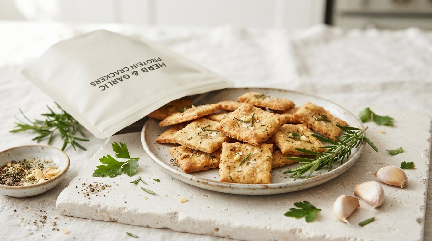 Product image for Herb & Garlic Protein Crackers