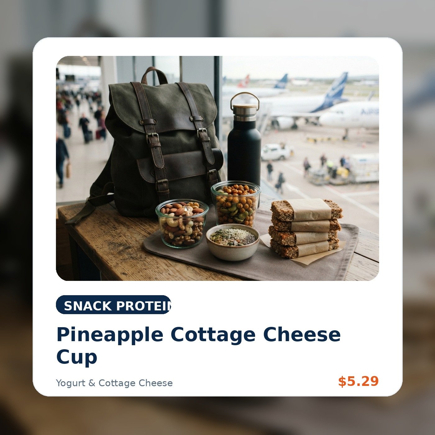 Pineapple Cottage Cheese Cup product concept image