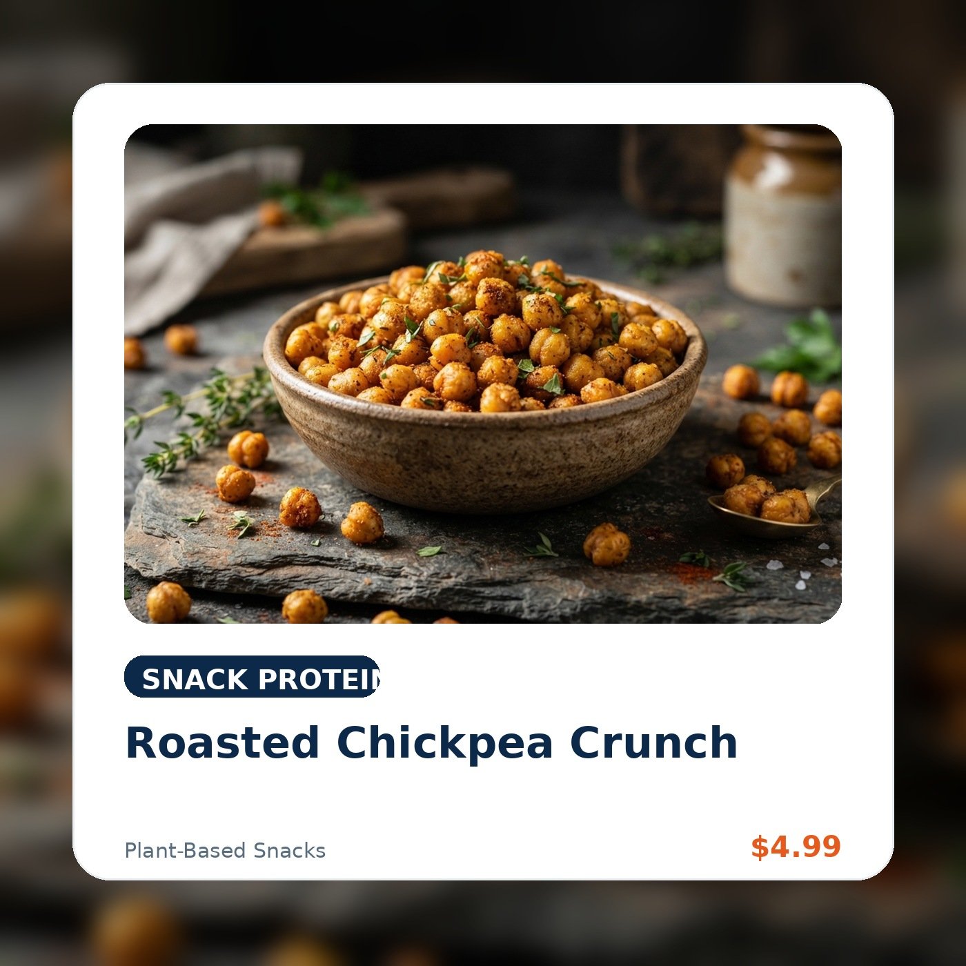 Roasted Chickpea Crunch product concept image