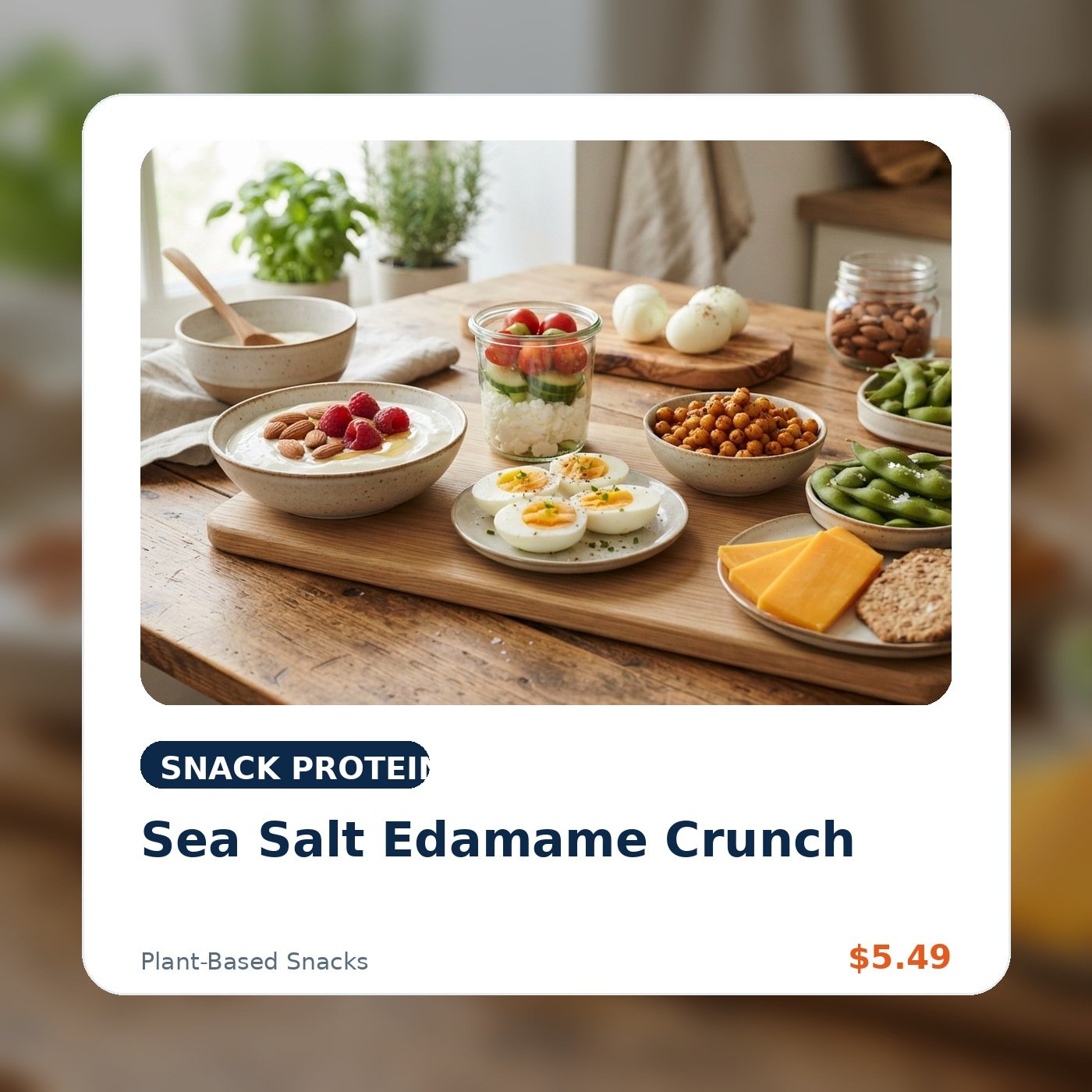Sea Salt Edamame Crunch product concept image