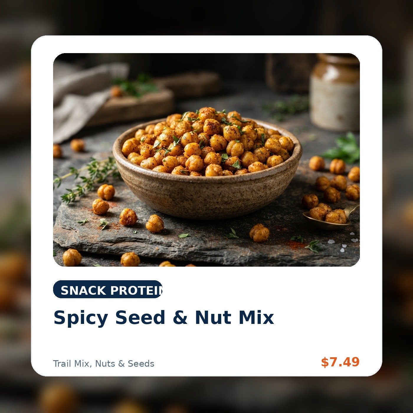 Spicy Seed & Nut Mix product concept image