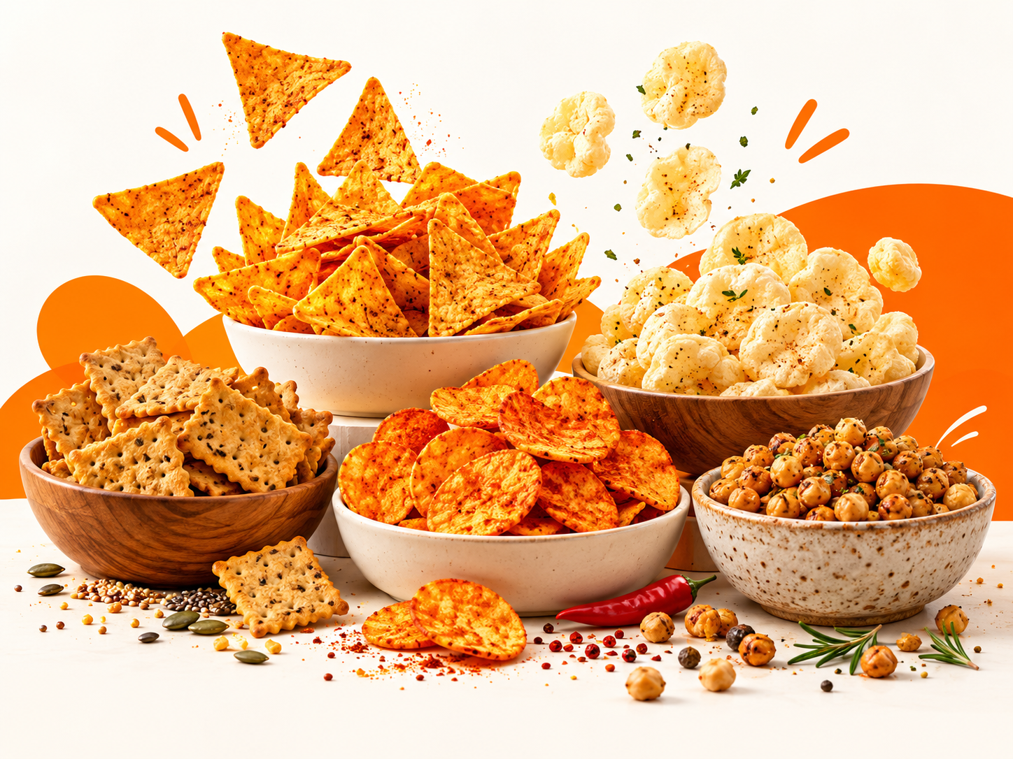Illustration for Protein Snacks & Chips